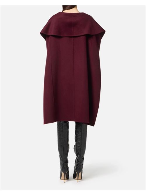 CAPE COAT ELISABETTA FRANCHI | CP67D56E2EA4 Merlot